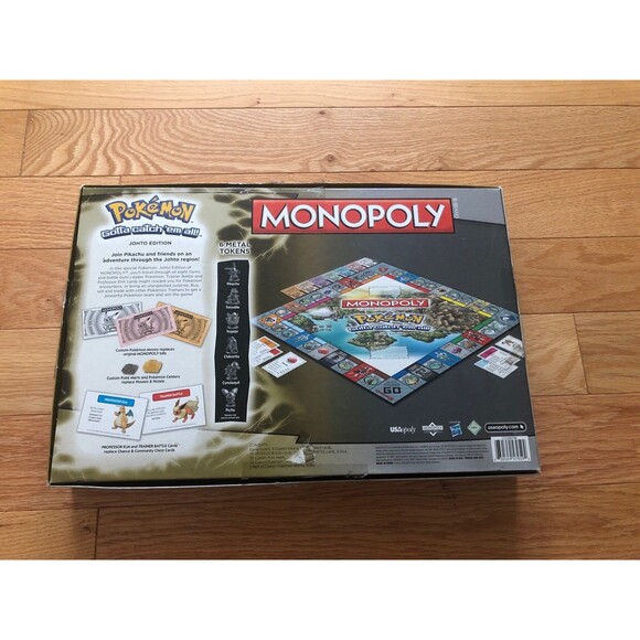 Monopoly Pokemon 'Gotta Catch'em All!' Johto Edition Game 100% Complete Nintendo - Picture 9 of 9